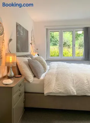 Image of peaceful tiny house near forest