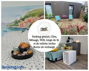 Image of Studio de Jardin "Le Temps d une Pause" jusqu'à 4 personnes en face du Beaujolais - Climatisation et Borne recharge véhicule électrique