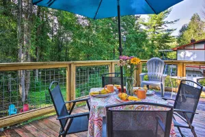 Image of Shaw Creek Cottage with Fire Pit and Forest Views