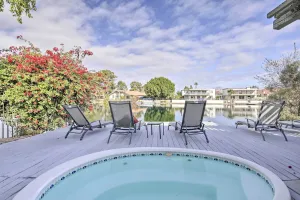 Image of Lakefront Tempe House with Sun Deck, Hot Tub and Boats