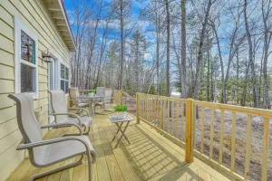 Image of Private Dock & Deck: Tranquil Dam Pond Cottage!