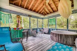 Image of Peaceful Pocono Retreat: Hot Tub & Covered Deck!