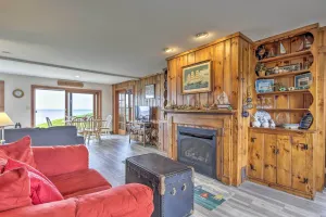 Image of Fireplace and Sunroom! Oceanfront Cape Cod Cottage