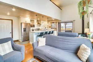 Image of Dock & Furnished Patio: Minnesota Lake House
