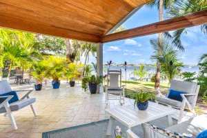 Image of Waterfront Stuart Oasis with Hot Tub and Dock!