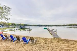 Image of Lakefront Burlington Vacation Rental: Dock + Beach