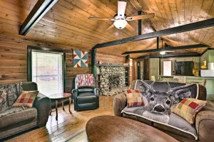 Image of 1950s Serenity Pond Cabin with View Peace and Quiet!