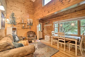 Image of Pet-Friendly Adirondack Cabin with On-Site Lake