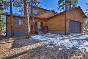 Image of Hike, Fish, Golf and Ski High Country Log Cabin!