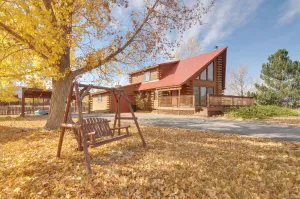 Image of Rustic Village Lake Cabin Escape with Deck and Grill!