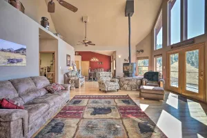 Image of Mtn-View Cabin with Deck, 3 Mi to Cripple Creek!