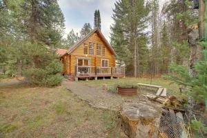 Image of Donnelly Cabin w/ Private Deck: Near Lake Cascade!