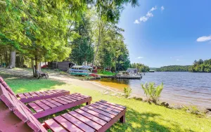 Image of Inlet Lakefront Home: Private Dock & Beach Access!