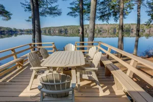 Image of Lakefront Cabin with Panoramic Water View and Access