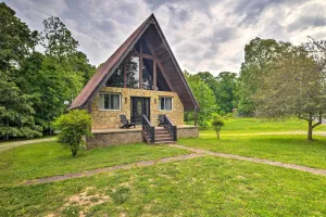 Image of A-Frame Cabin with Hot Tub, Walk to Kentucky Lake!