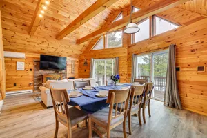 Image of Hot Tub & Fire Pit: Lakefront Cabin in White Haven