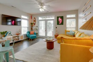 Image of Carolina Beach Home w/ Balconies, Walk to Beach!