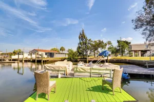 Image of Hudson Home w/ Dock on Canal ~ 1 Mi to Beach!