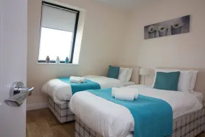 Image of Stayzo Castle Penthouse 18- A Clean Fresh Modern Apartment With Free Wi-fi