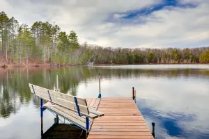 Image of Lakefront Rhinelander Cabin w/ Dock & Fire Pit!
