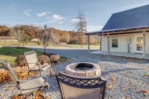 Image of Peaceful Russell Springs Home w/ Fire Pit & Pond!