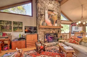 Image of Riverfront Getaway with Treehouse, Fire Pit and Deck!