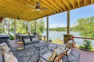 Image of Lakefront Hiawassee Gem: Boat Dock w/ Rooftop Deck