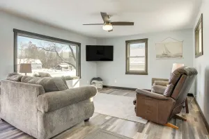 Image of Boat Dock: Riverfront Oconto Home!