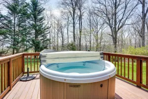 Image of Peaceful Luray Cabin with Hot Tub, Deck and Fire Pit!