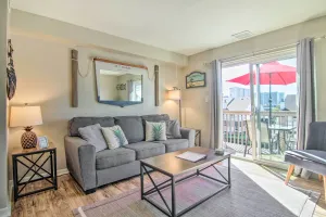 Image of Steps to Ocean City Beach Condo with Pool and Views