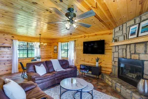 Image of Cabin on Lake Raymond Gary w/ Dock, Grill & Views!