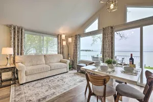 Image of Waterfront Cottage with Private Beach and Deck!