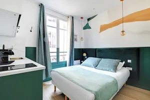 Image of Charming studio with AC - Near Montmartre