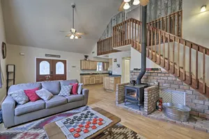 Image of Family-Friendly Forested Home with Snow Play Area!