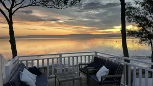 Image of Dreamy Lake Retreat Sunsets