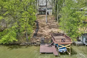 Image of Waterfront Cottage with Boat Dock and 3 Decks!