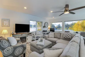 Image of Spanaway Lakefront House: Dock, Fire Pit