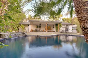 Image of Bakersfield Oasis Sweet Tropical Pool Setup!
