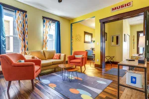 Image of Retro-inspired Indy Home: Walk to Fountain Square!
