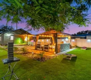Image of Family Fun & Backyard Oasis Hot Tub Games & BBQ