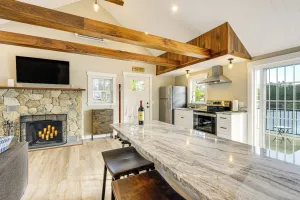 Image of Modern Waterfront Gem w/ Dock on Lake Monomonac