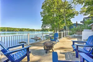 Image of Lakefront Battle Creek Home with Fishing Dock!