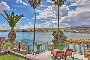 Image of Restful Riverfront Retreat with Private Dock and Patio