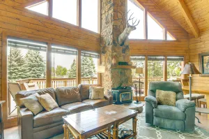 Image of Rustic Pagosa Lakes Cabin with Deck and Grill!