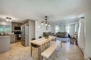 Image of Fenced Backyard, Grill and Deck Bernville Home!
