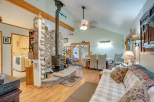 Image of Walk to River Secluded Placerville Cabin with Deck