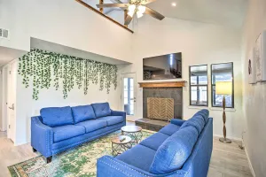 Image of Updated Norman Getaway with Porch and Fire Pit!
