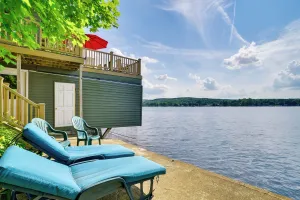 Image of Cozy Cohocton Cottage with Private Beach and Deck!