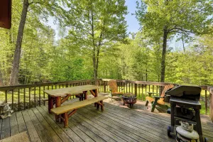 Image of Saranac Lake Cabin with Deck Pets Welcome!