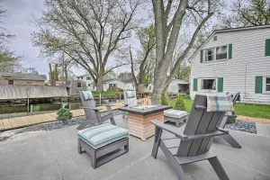 Image of Waterfront Syracuse Home with Patio and Fire Pit!